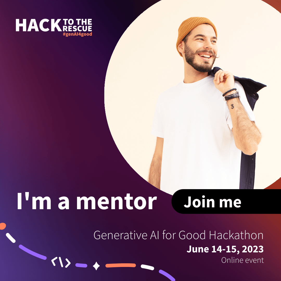 Our partner became a mentor and jury member in a hackathon organized by Tech To The Rescue!