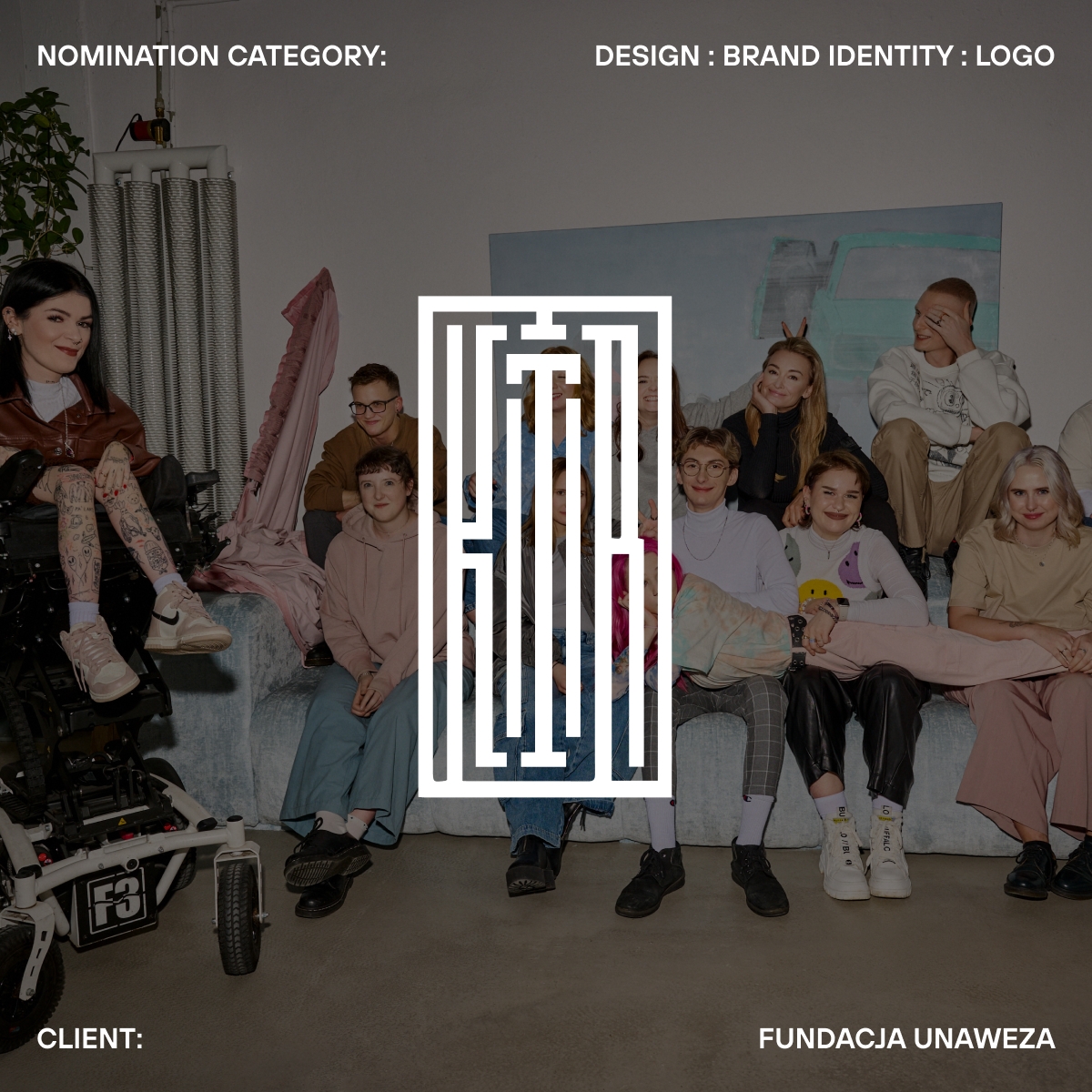 The logo for Młode Głowy was nominated in the Design category of the Klub Twórców Reklamy Competition.