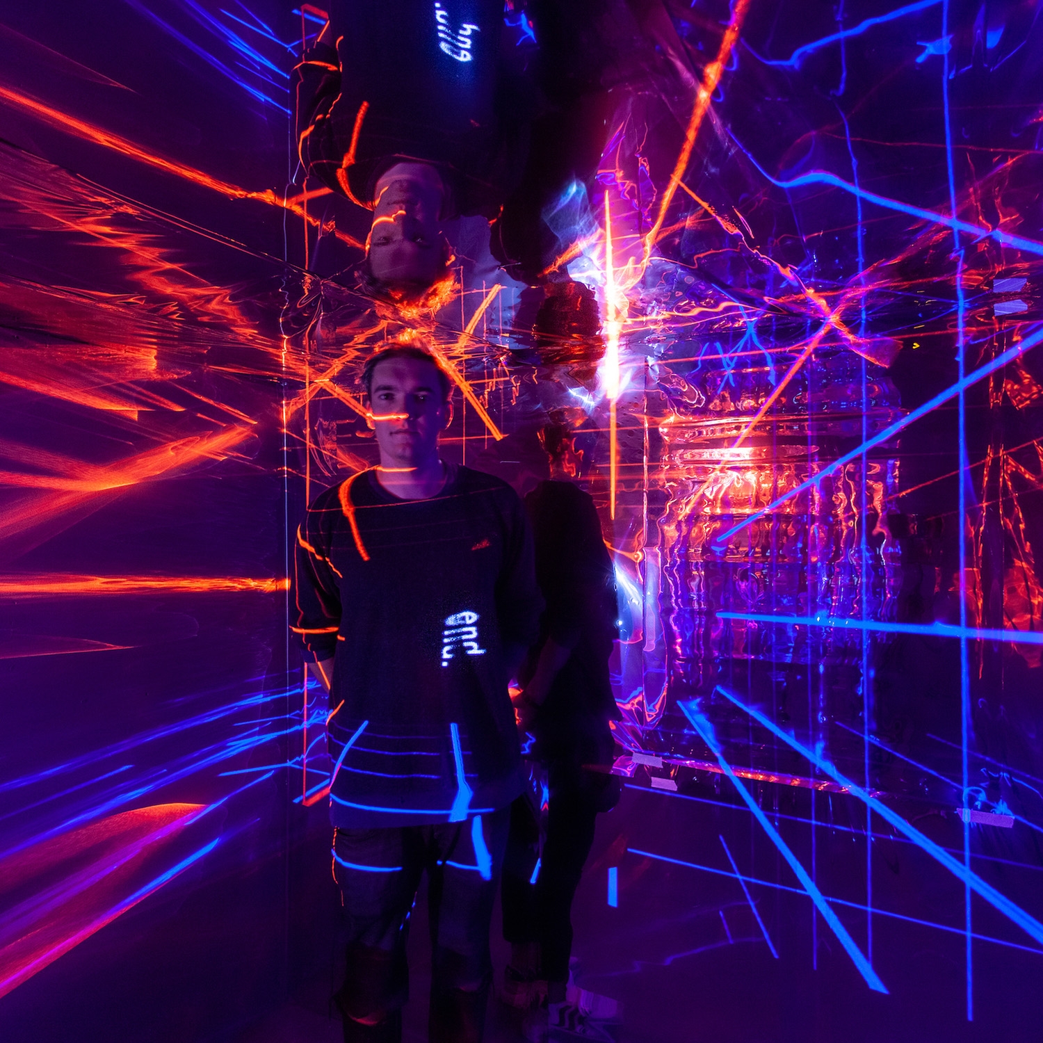 Damian Ziolkowski at the exhibition in Poznan